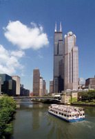 Ferry on Chicago River