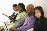 Young professionals at work